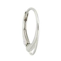 Sterling Silver Closed Ring Leverback Earring
