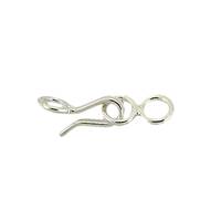 Sterling Silver Hook and Eye Clasp 13mm