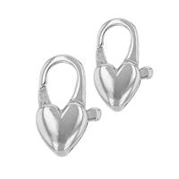 Sterling Silver Heart Trigger Clasp