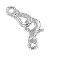 Sterling Silver Trigger Lobster Hook And Eye Clasp