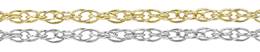 14K Gold Chain 1.2mm Width Rope Chains