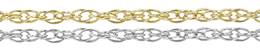 14K Gold Chain 1.2mm Width Rope Chains