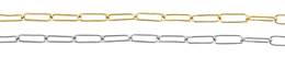 14K Gold Chain 2.0mm Width Elongated Cable Chains