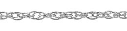 2.3mm Width Sterling Silver Rope Chain