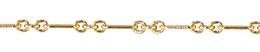 4.1mm Width Long Fancy Short Textured Cable Gold Filled Chain