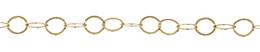 7.0mm Width Round Flat Cable Gold Filled Chain