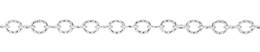 2.6mm Width Sterling Silver Knurled Link Cable Chain