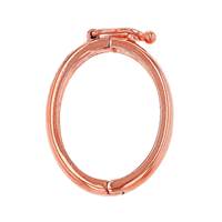 Rose Gold Vermeil Oval Pearl Shortener