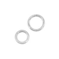 Rhodium Silver Closed Jumpring 0.80mm Thick 20-Gauge