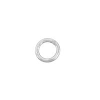 Rhodium Silver Closed Jumpring 0.65mm Thick 22-Gauge