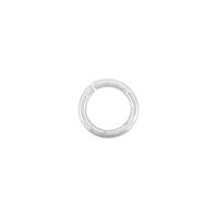 Rhodium Silver Open Jumpring 0.6mm Thick 22-Gauge