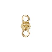 Gold Filled Closed Ring Chain Tag