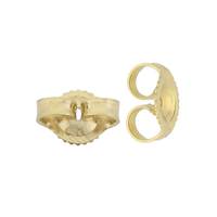 14K 7.002mm Ridged Edge Earrring Earnut