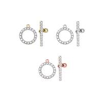 14K Diamond Toggle Clasp