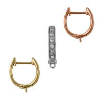 14K DIAMOND HUGGIE EARRING