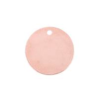 Rose Gold Filled Disc Charm 11mm