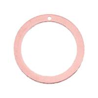 Rose Gold Filled Round Loop Charm 16mm