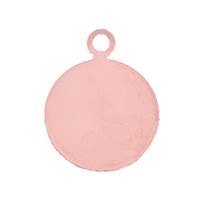 Rose Gold Filled Disc Charm 12mm