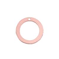 Rose Gold Filled Round Loop Charm 10mm