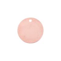 Rose Gold Filled Disc Charm 7mm