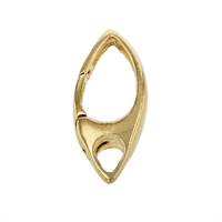 Gold Vermeil Oval Trigger Clasp