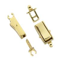Gold Vermeil Box Bracelet Chain Clasp