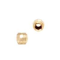 14K Faceted Round Bead