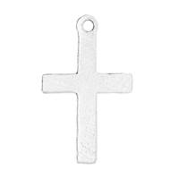 Sterling Silver Short Cross Charm 16mm