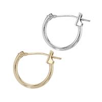 14K 1.3mm Snap Hoop Earring