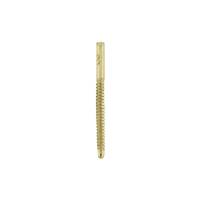 18K Earring Threaded 0.84mm Post Type-C