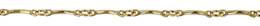 0.9x8mm Width Curved Bar Gold Filled Chain