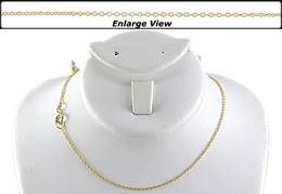 Gold Filled Ready to Wear 1.1mm Round Cable Chain