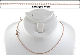 Rose Gold Filled Ready to Wear 1.1mm Round Cable Chain
