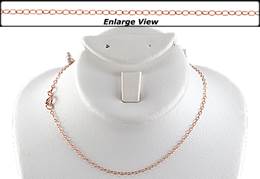 Rose Gold Filled Ready to Wear 1.5mm Flat Round Cable Chain