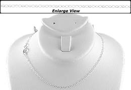 Sterling Silver Ready to Wear 1.5mm Flat Round Cable Chain