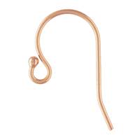 Rose Gold Filled 1.3mm Ball Tip Earwire Earring