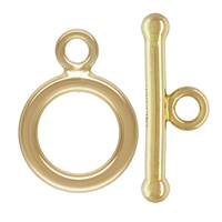 Gold Filled Toggle Clasp 9.2mm Ring With 1.5mm Ball Bar
