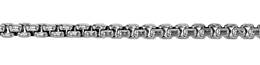 1.8mm Width Rhodium Sterling Silver Round Venetian Box Chain