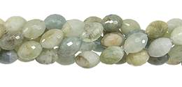 Multi-Aquamarine Bead Rice Shape Faceted Gemstone