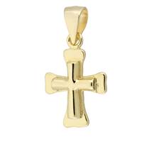 Vermeil Gold Cross 17mm Charm