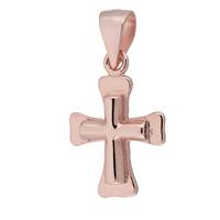 Rose Gold Vermeil Cross 17mm Charm