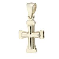 Rhodium Silver Cross 17mm Charm