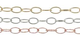 14K Gold Oval Cable Chain