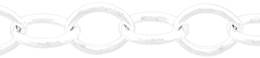 6.8mm Width Sterling Silver Oval Cable Chain