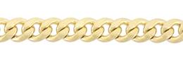 Gold Filled 10.0mm Width Half Round Curb Chain