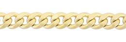 Gold Filled 10.0mm Width Half Round Curb Chain