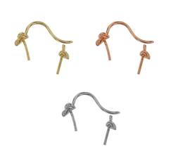 14K Hinge And Catch Set For Pearl Earrings