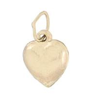 Gold Filled Puffy Heart Charm