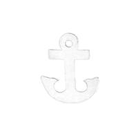 Sterling Silver Flat Ship Anchor Charm 11mm