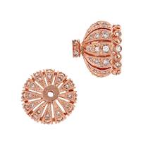 Rose Gold Vermeil 12X11mm Cap